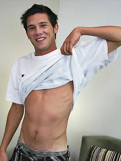 Hunk dude takes white