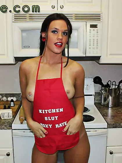 Wicked brunette pigtails wearing