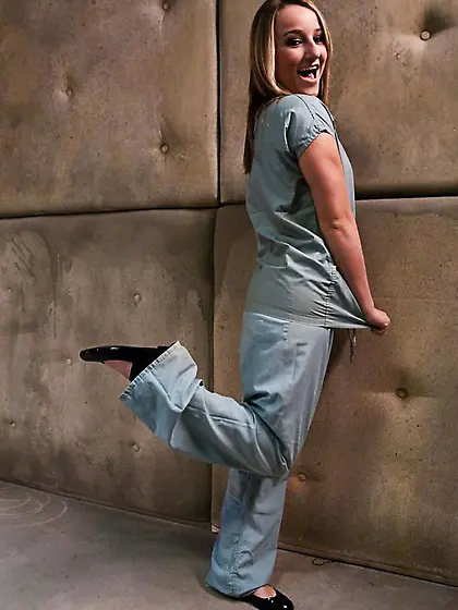 Sweet blonde nurse nasty