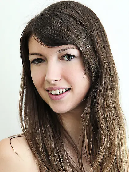 Brunette babe doggystyled ass