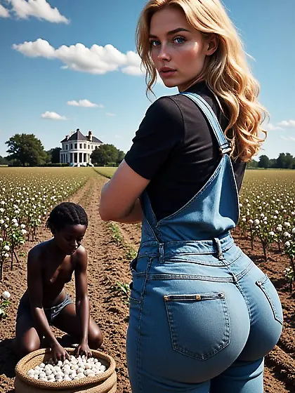 Nigger Cotton Picker and Her Pawg Master