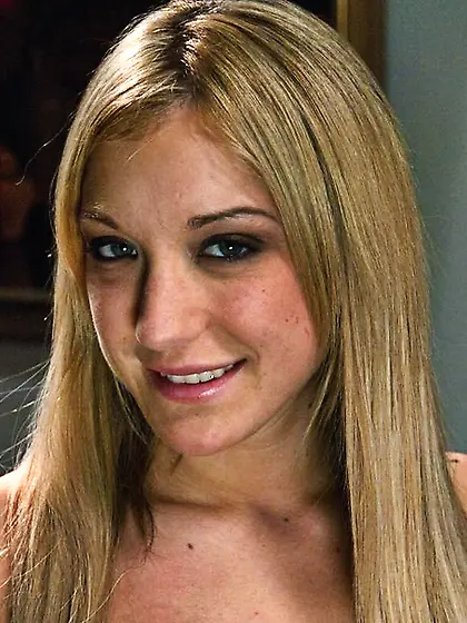 Passionate blonde lady holes