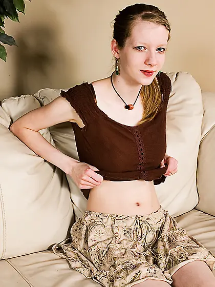 Stripping skinny amateur