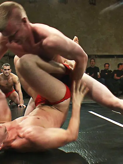 Ass shagged after BJ in MMM anal banging