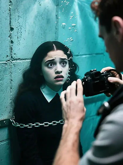 Drowning Wednesday Addams