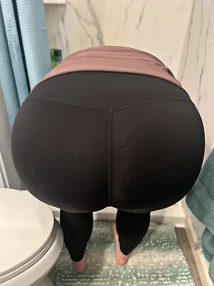 Wife washing her hair