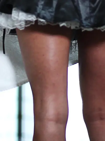 Hot brunette angelic face