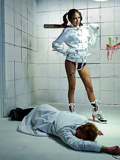 Cosplay loving female loves making young man feel good with her