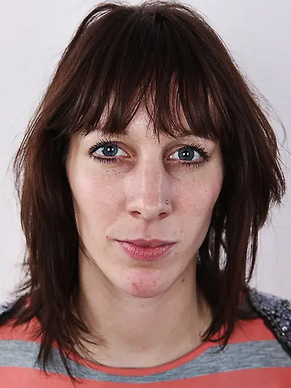 Tall brunette fun strips