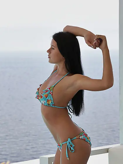 Addison is looking hot as hell in her string bikini today.