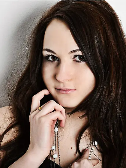 White teen black hair