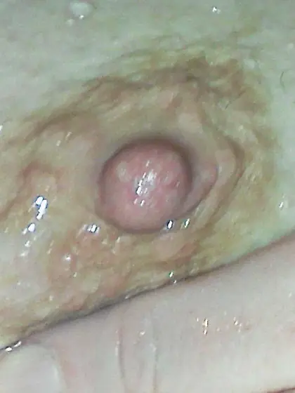 Wendy's saggy redhead tits exposed by husband