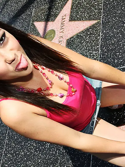 Brunette teen Kandi Milan swallows sweet cum after getting her n