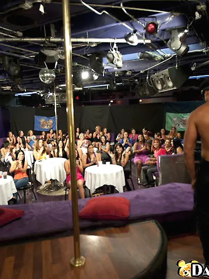 Gorgeous girls sucking a stripper's meaty cock,  with no sha