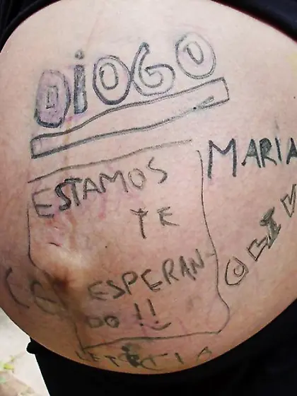 Body Writing - pregnant