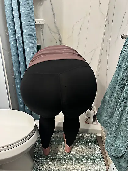 Wife washing her hair