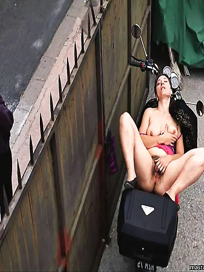 The Public female masturbation challenge