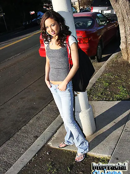 Sassy doll Jesse Jordan was picked up and heavily penetrated by