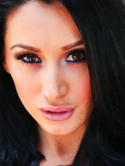 Luscious chick strips blue