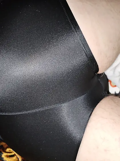 Fet1shx Men black Lycra Spandex Shorts