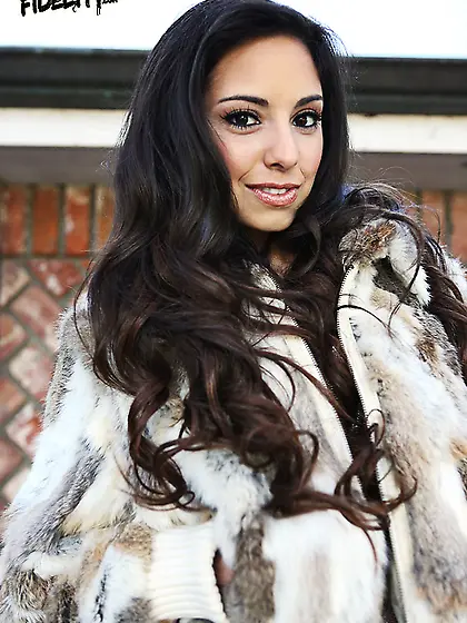 Gorgeous babe wearing sparkling