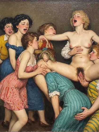 lesbian orgy