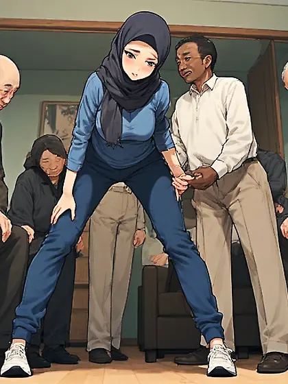 Grabbing Hijabi ass