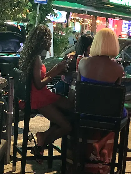 African 'escorts' (read,  street walkers) in KL