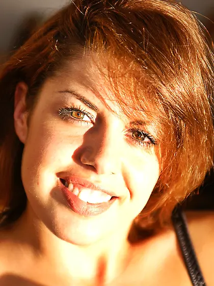 Hot teen cuttie Marlena FTV poses for the camera in sexy black l