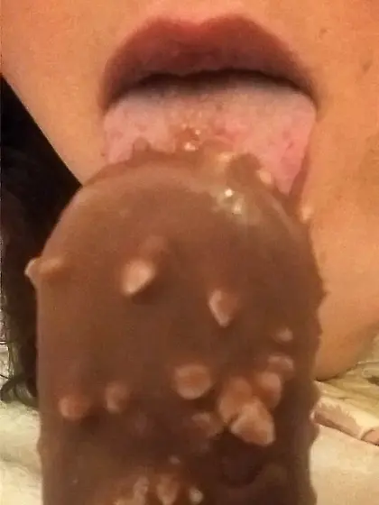 Hairy JoyTwoSex Playing With Ice Cream