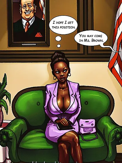 Busty black beauty swallows