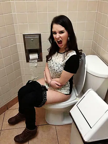 Toilet and pee girls