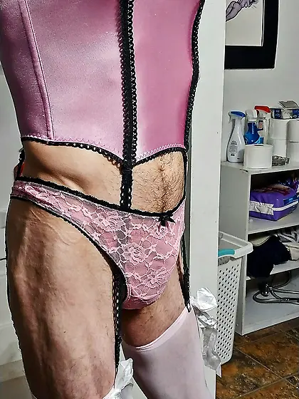 Cdmichelle Wearing Pink Lingerie