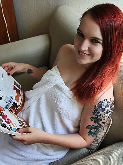 Hardcore chubby redhead