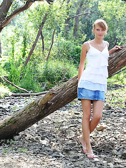 Shy teenage cutie