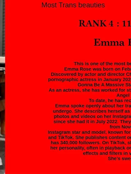 4th Pornstars Category : Emma