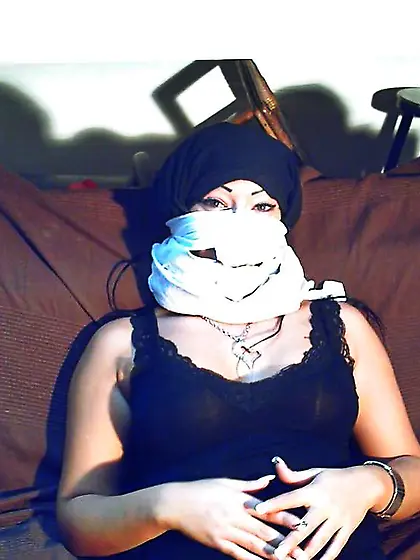 Ultra-Cute arab hijab nymph deep throats shaft and faux-cock