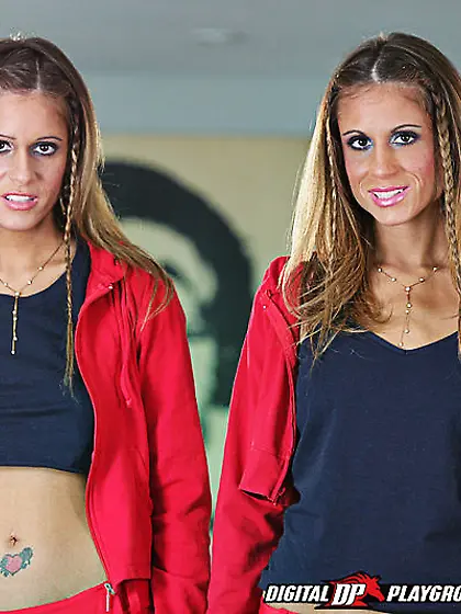 Lacey Love and Lyndsey Love strip together and share one stud 