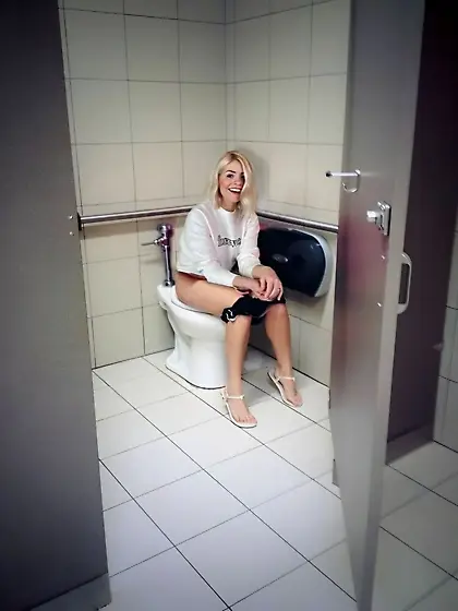 Toilet and pee girls