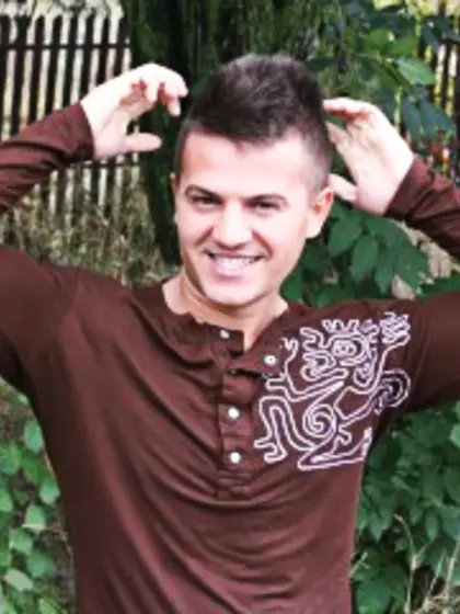 Brunette emyy perform dancing