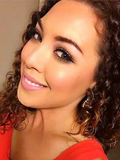 Alana is proud to show off her real titties