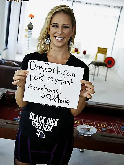 American blonde interracial bukkake gangbang