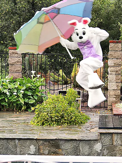 Eastern Bunny looks creepy yet manages to score with a stacked M