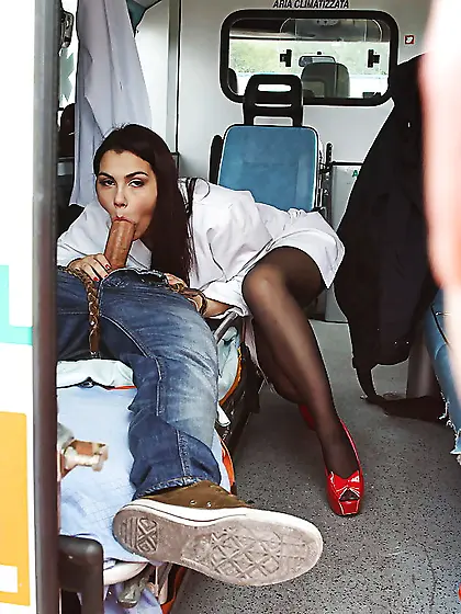 Italian uniform first handjob