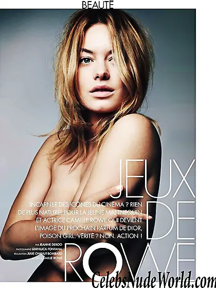 Camille Rowe Topless Photo