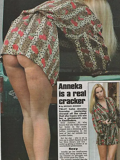 Anneke Svenska busty British blonde celeb