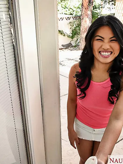 Skinny petite brunette pov