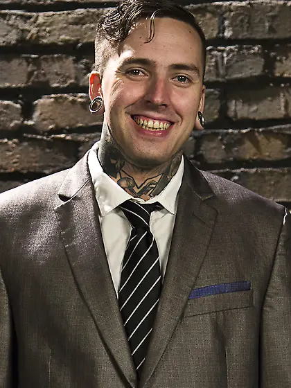 Good looking sissy featured in a hardcore MMF domination sesh