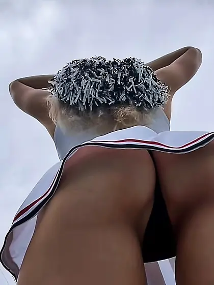 Coco Starr Cheerleader upskirt