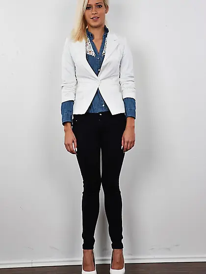 Blonde bitch neon red